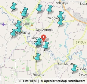 Mappa Via Borgo S. Maria, 35030 Veggiano PD, Italia (2.32733)