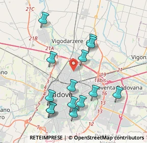 Mappa Via Agostini, 35133 Padova PD, Italia (3.98571)