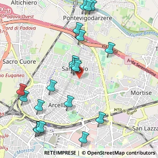 Mappa Via Agostini, 35133 Padova PD, Italia (1.255)