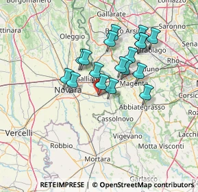 Mappa Via Piave, 28069 Trecate NO, Italia (11.58667)