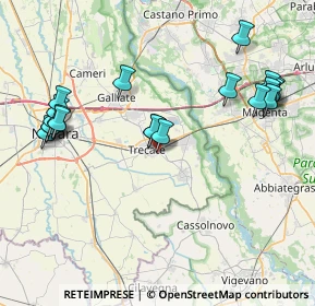 Mappa Via Cerano, 28069 Trecate NO, Italia (9.0725)