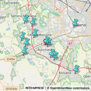 Mappa Via XXV Aprile, 20094 Corsico MI, Italia (3.85167)