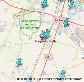 Mappa Via Gattamelata, 25021 Bagnolo Mella BS, Italia (6.54588)