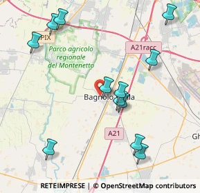 Mappa Via Gattamelata, 25021 Bagnolo Mella BS, Italia (4.4675)