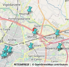 Mappa Via Ugo Polonio, 35129 Padova PD, Italia (3.33615)
