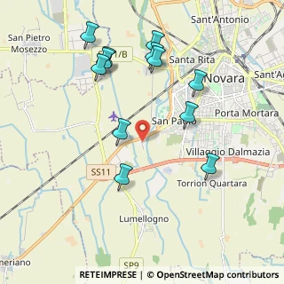 Mappa Via Triggiani Leonardo, 28100 Novara NO, Italia (2.0875)