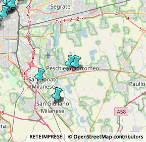 Mappa Via Diaz Armando, 20068 Peschiera Borromeo MI, Italia (7.3275)