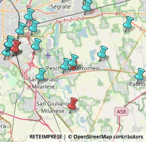 Mappa Via Diaz Armando, 20068 Peschiera Borromeo MI, Italia (5.633)