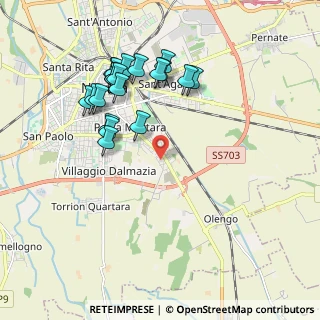 Mappa Strada Rizieri, 28100 Novara NO, Italia (1.967)