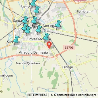Mappa Strada Rizieri, 28100 Novara NO, Italia (2.45)