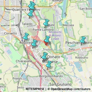 Mappa Via Angelo Moro, 20097 San Donato Milanese MI, Italia (2.15182)