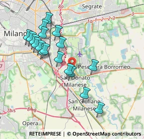 Mappa Via Angelo Moro, 20097 San Donato Milanese MI, Italia (3.76778)