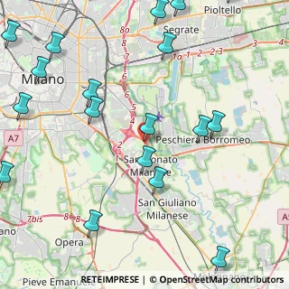 Mappa Via Angelo Moro, 20097 San Donato Milanese MI, Italia (6.05368)
