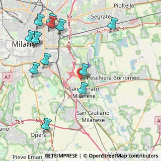 Mappa Via Angelo Moro, 20097 San Donato Milanese MI, Italia (5.24538)