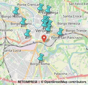 Mappa Via Franco Faccio, 37121 Verona VR, Italia (1.82583)