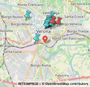 Mappa Via Franco Faccio, 37121 Verona VR, Italia (1.52588)