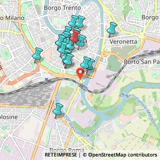 Mappa Via Franco Faccio, 37121 Verona VR, Italia (0.8845)