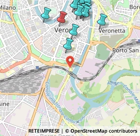 Mappa Via Franco Faccio, 37121 Verona VR, Italia (1.32357)