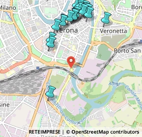 Mappa Via Franco Faccio, 37121 Verona VR, Italia (1.249)
