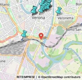 Mappa Via Franco Faccio, 37121 Verona VR, Italia (1.3475)