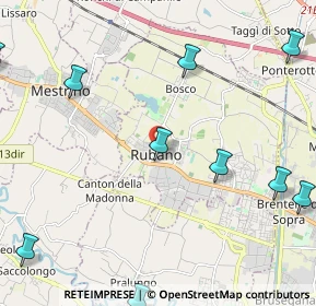 Mappa Via Gorizia, 35030 Rubano PD, Italia (3.28)