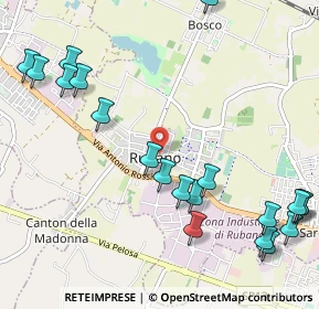 Mappa Via Gorizia, 35030 Rubano PD, Italia (1.356)