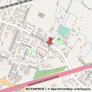Mappa Via A. Diaz, 154, 35010 Vigonza, Padova (Veneto)