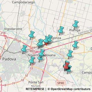 Mappa Via Aldo Moro, 35010 Vigonza PD, Italia (4.03579)