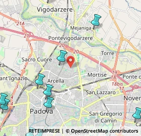 Mappa Via Antonio Zanchi, 35133 Padova PD, Italia (3.43583)
