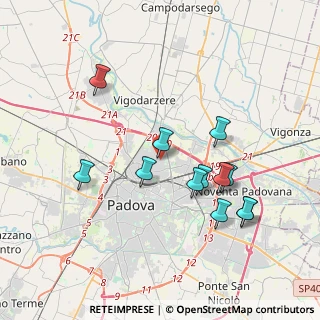 Mappa Via Antonio Zanchi, 35133 Padova PD, Italia (3.63417)