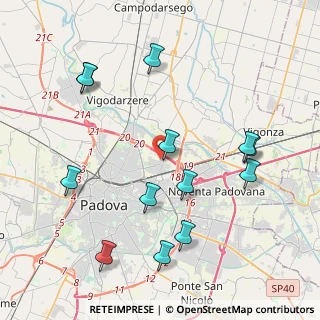 Mappa Via delle Molle, 35129 Padova PD, Italia (4.49923)
