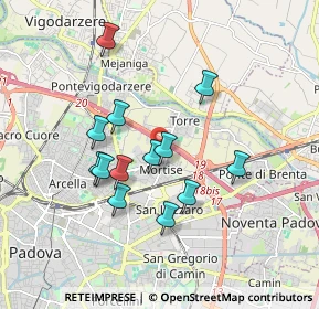 Mappa Via delle Molle, 35129 Padova PD, Italia (1.56308)