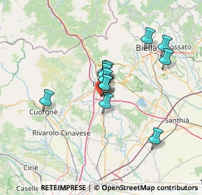 Mappa Via Cantone Getto, 10015 Ivrea TO, Italia (9.84692)