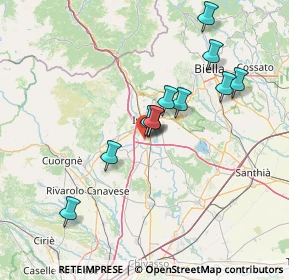 Mappa Via Cantone Getto, 10015 Ivrea TO, Italia (12.55727)