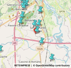 Mappa Via Cantone Getto, 10015 Ivrea TO, Italia (2.9715)