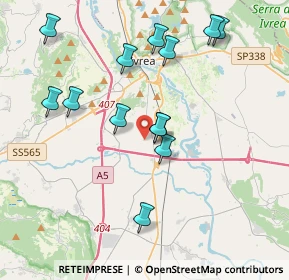 Mappa Via Cantone Getto, 10015 Ivrea TO, Italia (3.92)