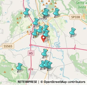 Mappa Via Cantone Getto, 10015 Ivrea TO, Italia (3.8)