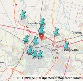 Mappa Via Saetta, 35133 Padova PD, Italia (3.02455)