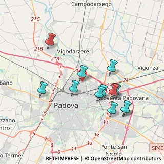 Mappa Via Saetta, 35133 Padova PD, Italia (3.615)