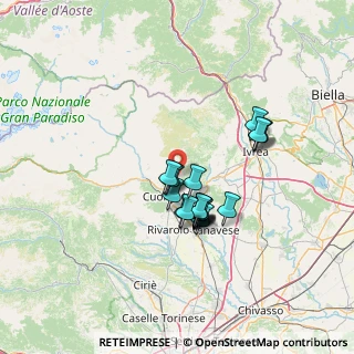 Mappa Via C. Nigra, 10080 Colleretto Castelnuovo TO, Italia (10.4215)
