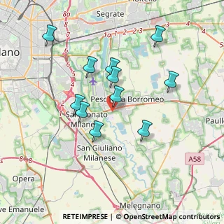 Mappa Via Roma, 20068 Peschiera Borromeo MI, Italia (3.35727)