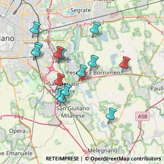 Mappa Via Roma, 20068 Peschiera Borromeo MI, Italia (3.78214)