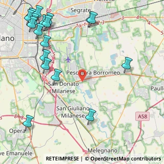 Mappa Via Roma, 20068 Peschiera Borromeo MI, Italia (6.29368)