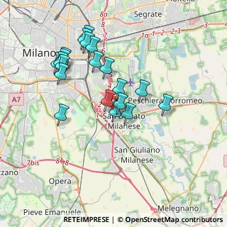 Mappa Via Ravenna, 20097 San Donato Milanese MI, Italia (3.549)