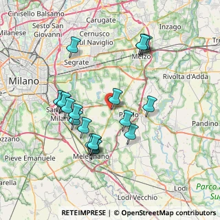 Mappa Via Pascoli, 20060 Mediglia MI, Italia (7.25842)