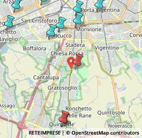 Mappa Via Fabrizio de André, 20142 Milano MI, Italia (3.07615)