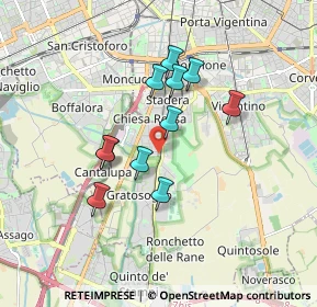 Mappa Via Fabrizio de André, 20142 Milano MI, Italia (1.43455)