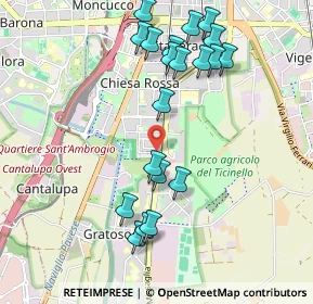 Mappa Via Fabrizio de André, 20142 Milano MI, Italia (1.044)