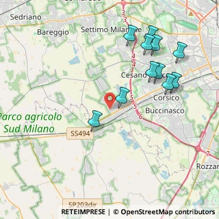 Mappa Via Signorelli, 20090 Trezzano sul Naviglio MI, Italia (4.32727)