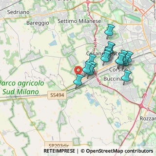 Mappa Via Signorelli, 20090 Trezzano sul Naviglio MI, Italia (3.40765)